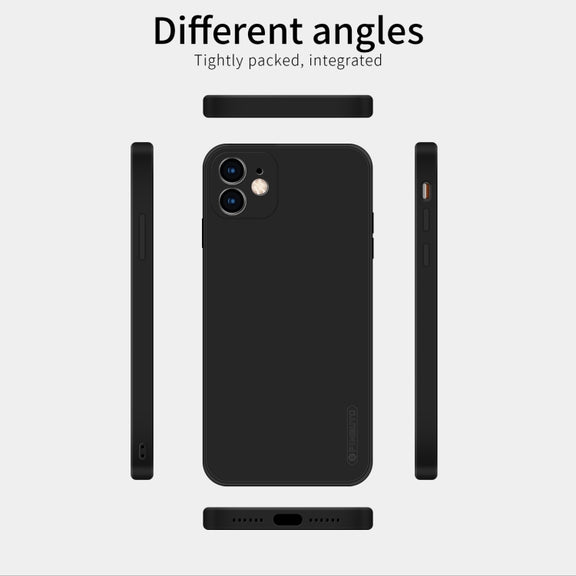 For iPhone 11 PINWUYO Sense Series Liquid Silicone TPU Mobile Phone Case (Black)