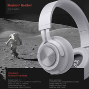 P1 Wireless Bluetooth 5.0 Stereo Soft Leather Earmuffs Foldable Headset Built-in Mic for PC / Cell Phones(Red)