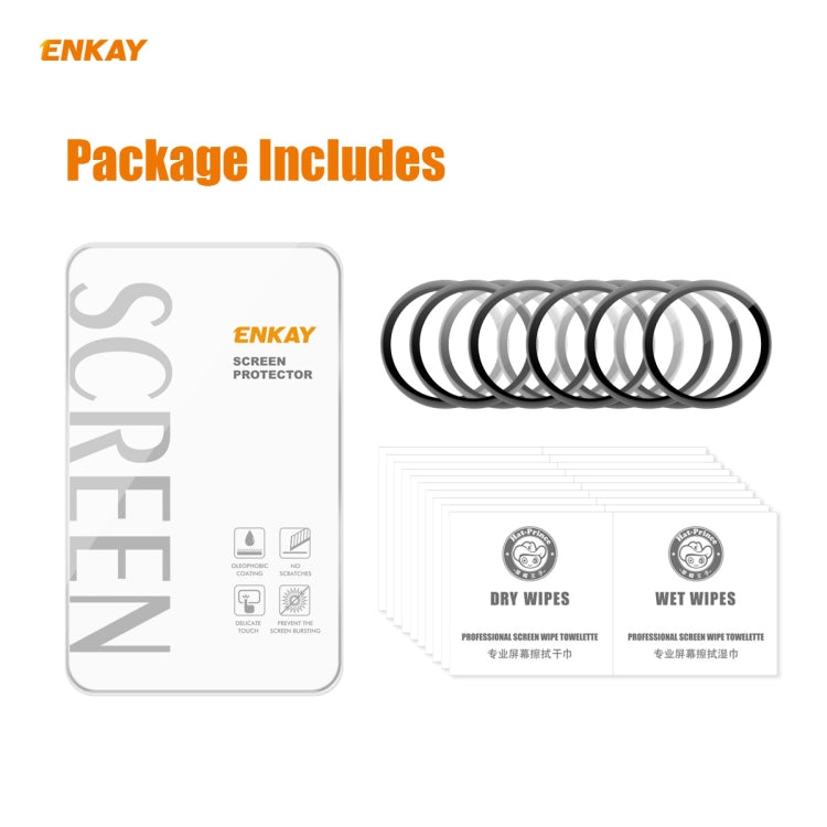 10 PCS For Huawei WATCH 3 46mm ENKAY Hat-Prince 3D Full Coverage Soft PC Edge + PMMA HD Screen Protector Film