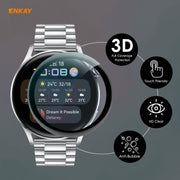 10 PCS For Huawei WATCH 3 46mm ENKAY Hat-Prince 3D Full Coverage Soft PC Edge + PMMA HD Screen Protector Film