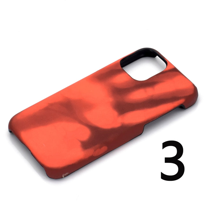 For iPhone 13 Pro Paste Skin + PC Thermal Sensor Discoloration Case (Black Blue)