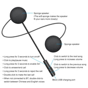 T4 Motorcycle Helmet Bluetooth Headsets BT 5.0 Stereo Automatically Connect to Support SIRI