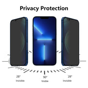 For iPhone 13 Pro Max 5pcs ENKAY Hat-Prince Full Coverage 28 Degree Privacy Screen Protector Anti-spy Tempered Glass Film