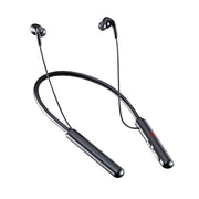 960 Neckband Magnetic Stereo Headphone with LED Display Support TF Card(Black)