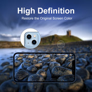 For iPhone 13 1 Set ENKAY Hat-Prince Case Friendly Tempered Glass Camera Lens Film Anti-Scratch Protector