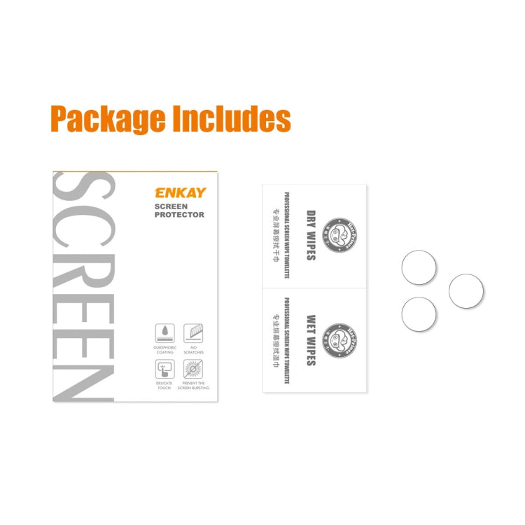 For iPhone 13 Pro / 13 Pro Max 1 Set ENKAY Hat-Prince Case Friendly Tempered Glass Camera Lens Film Anti-Scratch Protector