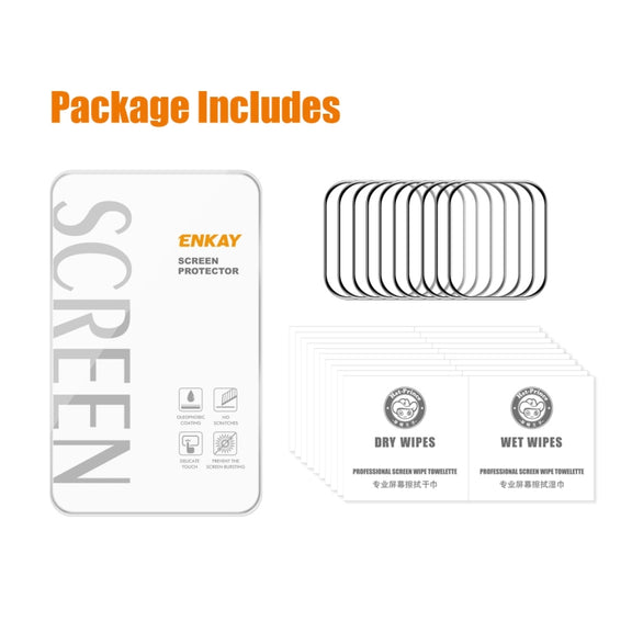 10 PCS ENKAY Hat-Prince 3D Full Coverage Soft PC Edge + PMMA HD Screen Protector Film For Apple Watch Series 7 45mm
