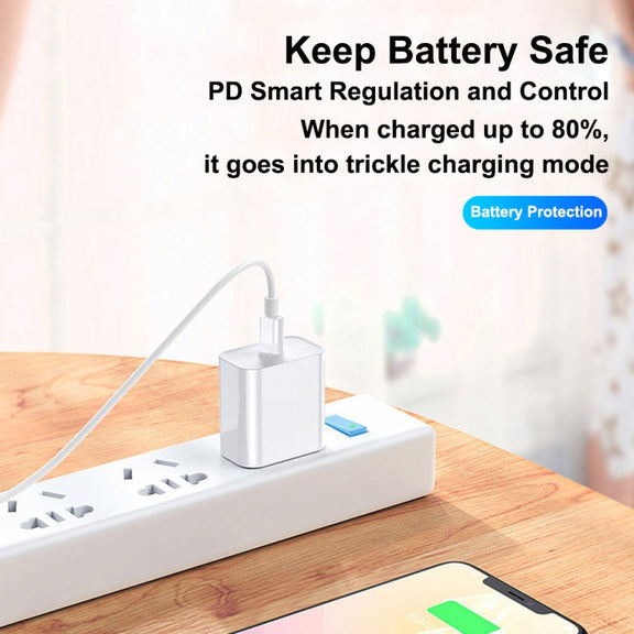 1m PD20W USB-C / Type-C to 8 Pin PD Fast Charging Sync Data Cable for iPhone 13 / 12 Series