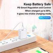 2m PD20W USB-C / Type-C to 8 Pin PD Fast Charging Sync Data Cable for iPhone 13 / 12 Series