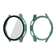ENKAY Hat-Prince Full Coverage PC Frame + Tempered Glass Protector Composite Case for Samsung Galaxy Watch4 44mm(Green) - Watch Cases by ENKAY