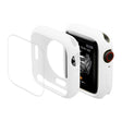 ENKAY Hat-Prince Protective TPU Watch Case + Full Coverage PET Screen Protector Film For Apple Watch Series 8 / 7 41mm(White) - Watch Cases by ENKAY