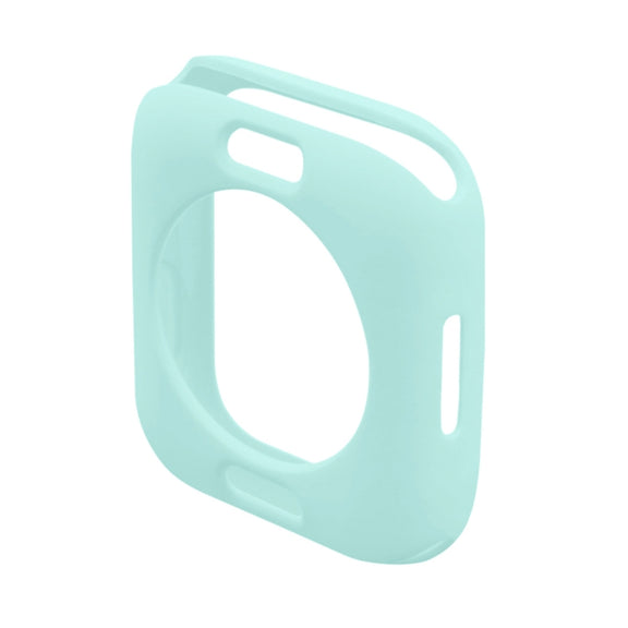 ENKAY Hat-Prince Protective TPU Watch Case + Full Coverage PET Screen Protector Film For Apple Watch Series 8 / 7 41mm(Light Blue)