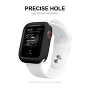 ENKAY Hat-Prince Protective TPU Watch Case + Full Coverage PET Screen Protector Film For Apple Watch Series 8 / 7 41mm(Red)