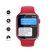 ENKAY Hat-Prince Protective TPU Watch Case + Full Coverage PET Screen Protector Film For Apple Watch Series 8 / 7 41mm(Red)