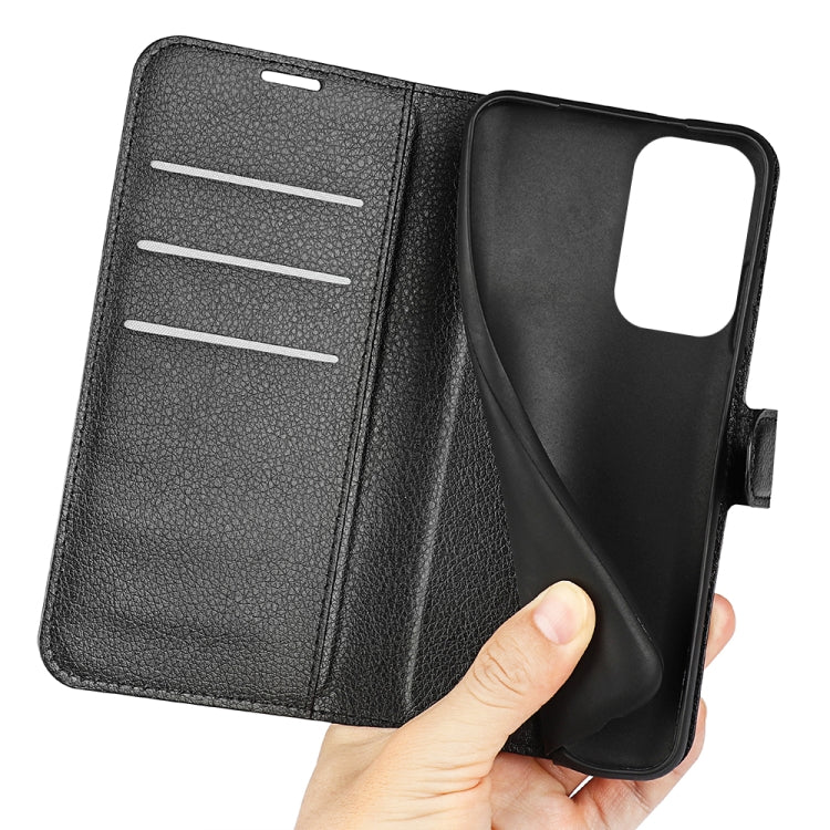 For Xiaomi Redmi Note 11 Pro / Note 11 Pro+ Litchi Texture Horizontal Flip Protective Case with Holder & Card Slots & Wallet(Black)