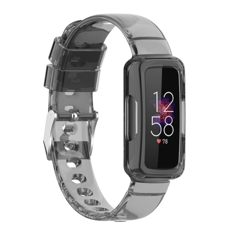 For Fitbit inspire HR Transparent Silicone Integrated Watch Band(Transparent)