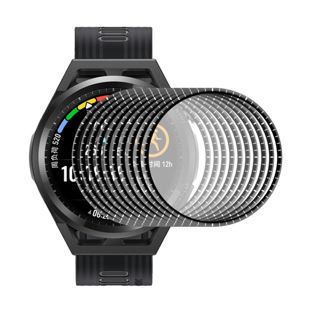 10 PCS For Huawei Watch GT Runner 46mm ENKAY Hat-Prince 3D Full Coverage Soft PC Curved Edge + PMMA HD Screen Protector Film