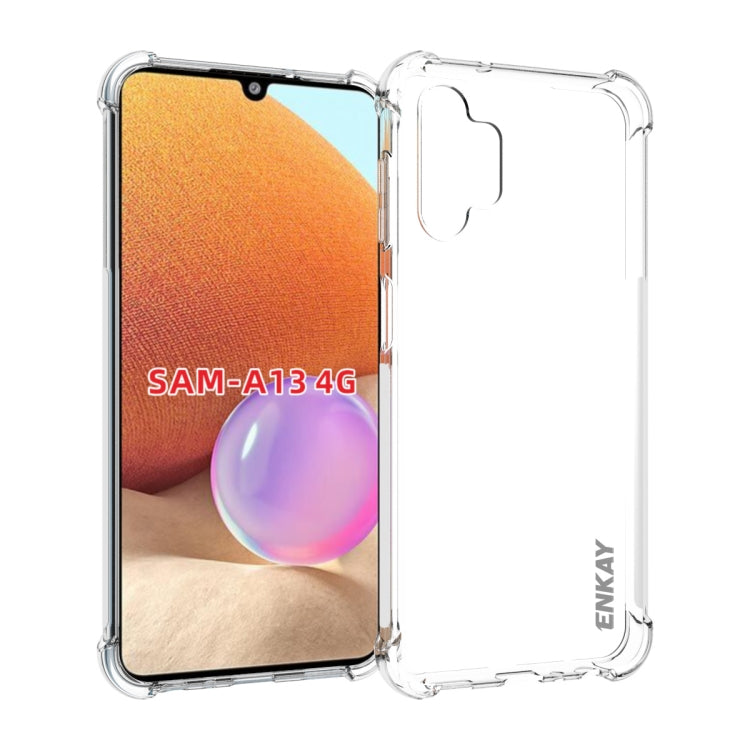For Samsung Galaxy A13 4G ENKAY Transparent TPU Shockproof Case