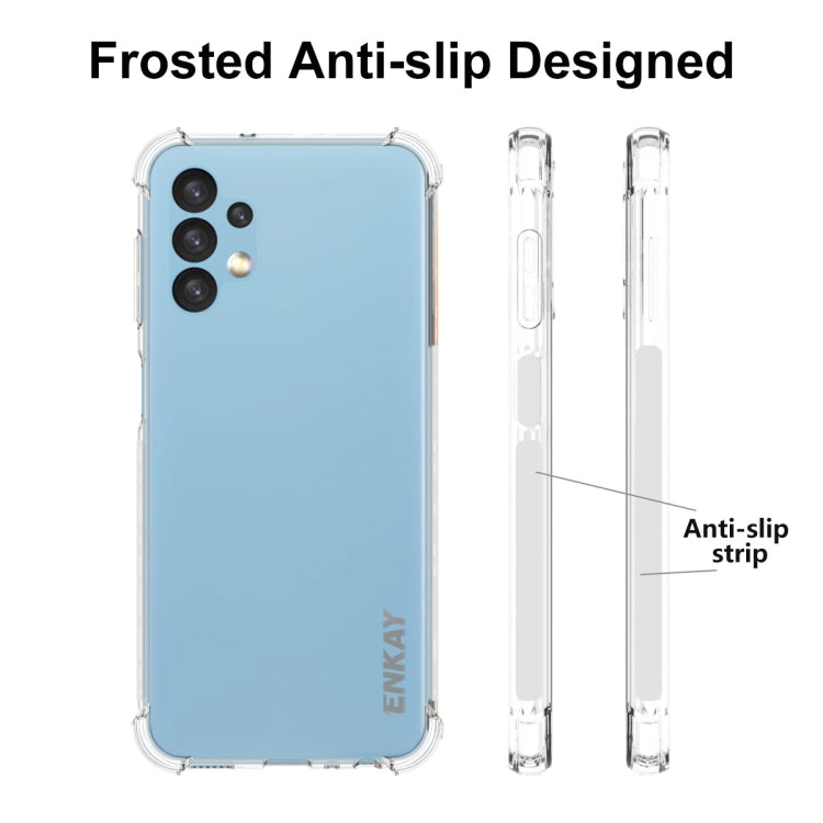 For Samsung Galaxy A13 4G ENKAY Transparent TPU Shockproof Case