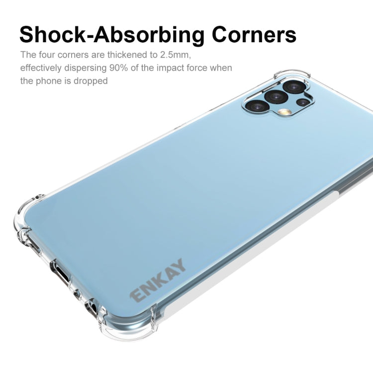 For Samsung Galaxy A13 4G ENKAY Transparent TPU Shockproof Case