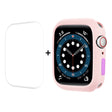 ENKAY  TPU Case  + Full Coverage PET Screen Protector For Apple Watch Series 8 / 7 41mm(Pink)