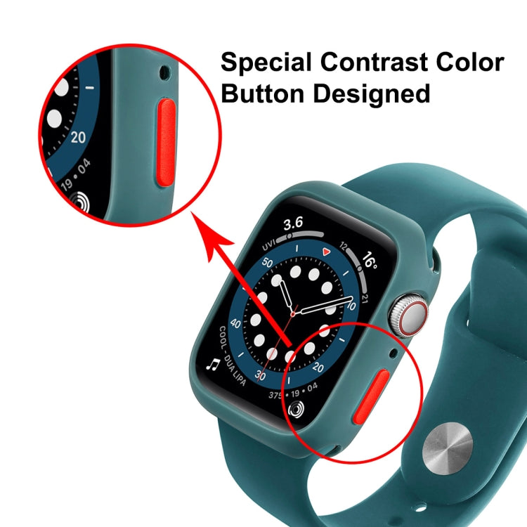 ENKAY  TPU Case  + Full Coverage PET Screen Protector For Apple Watch Series 8 / 7 45mm(Translucent) - Watch Cases by ENKAY
