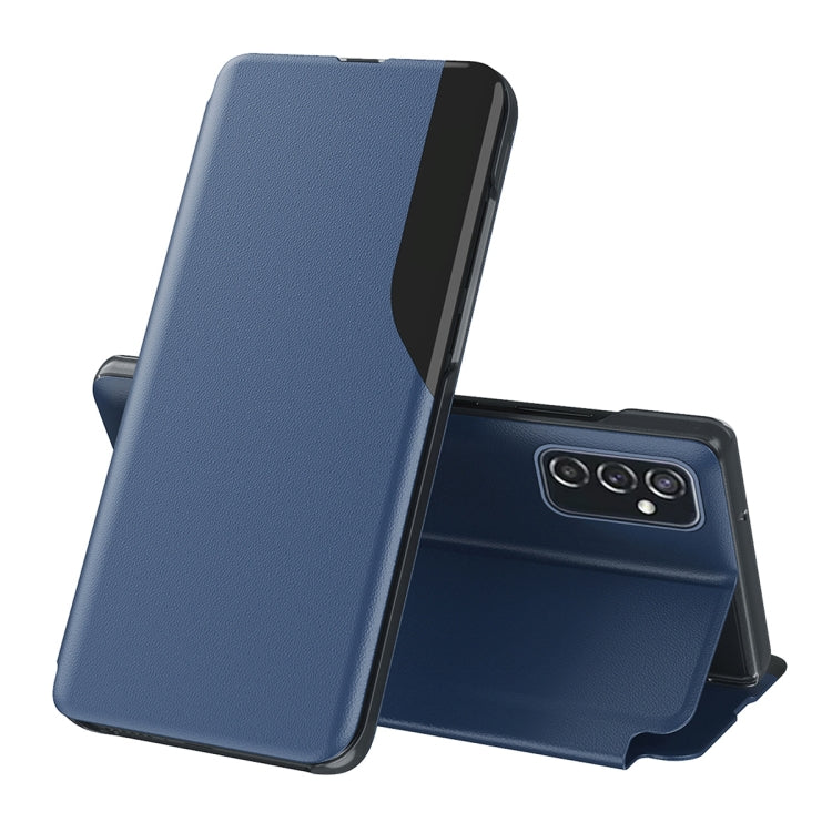 For Samsung Galaxy A33 5G Attraction Flip Holder Leather Phone Case(Blue)