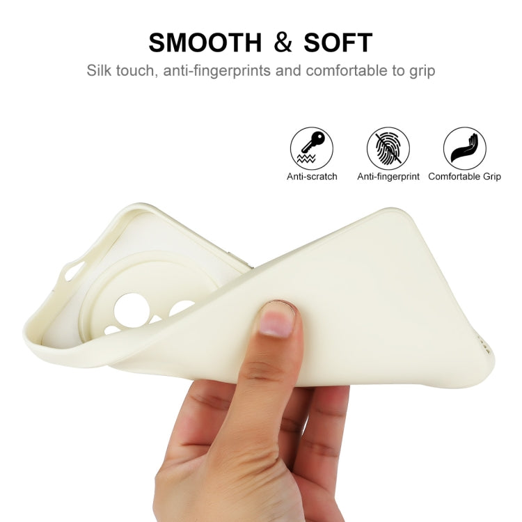 For Honor Magic5 Pro ENKAY Liquid Silicone Soft Shockproof Phone Case(Beige)