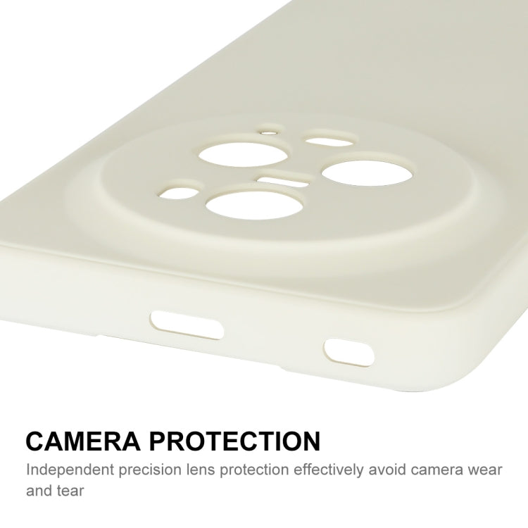 For Honor Magic5 Pro ENKAY Liquid Silicone Soft Shockproof Phone Case(Beige)