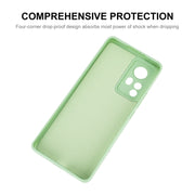 For Xiaomi 12 Pro / 12S Pro ENKAY Liquid Silicone Soft Shockproof Phone Case(Dark Green)