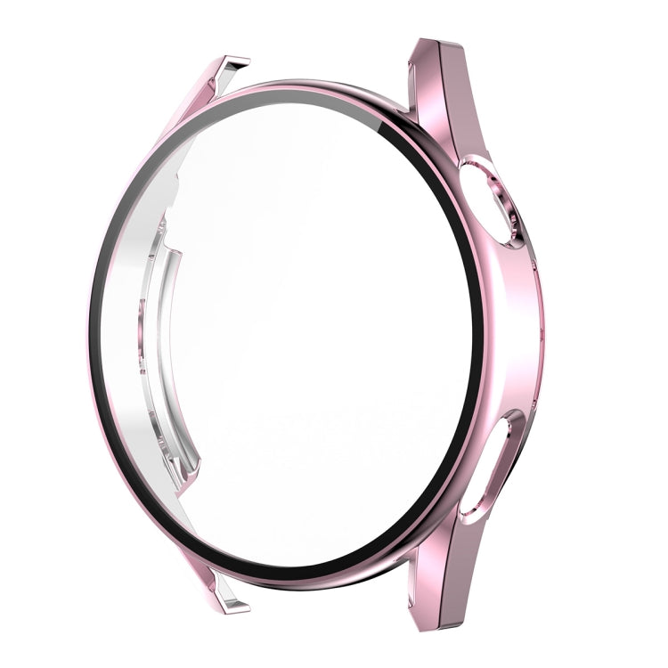 For Huawei Watch GT 3 42mm ENKAY PC Frame + Tempered Glass Protector Composite Case(Pink) - Watch Cases by ENKAY