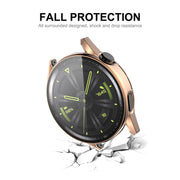 For Huawei Watch GT 3 42mm ENKAY PC Frame + Tempered Glass Protector Composite Case(Silver)