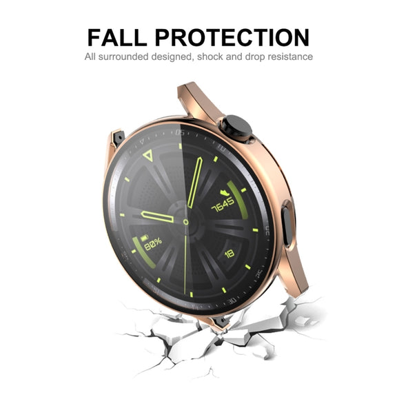 For Huawei Watch GT 3 42mm ENKAY PC Frame + Tempered Glass Protector Composite Case(Silver)