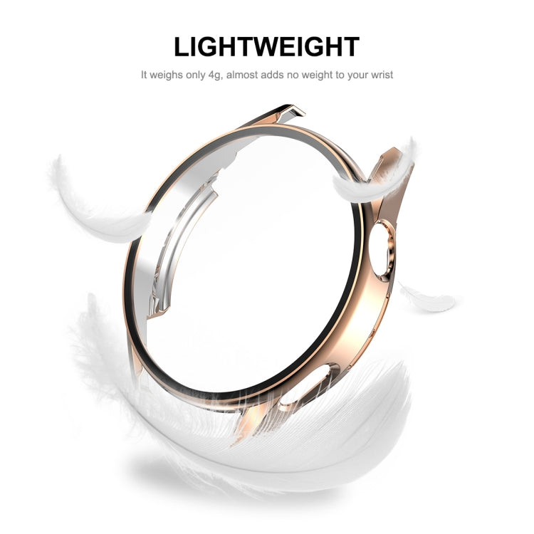 For Huawei Watch GT 3 46mm ENKAY PC Frame + Tempered Glass Protector Composite Case(Rose Gold) - Watch Cases by ENKAY
