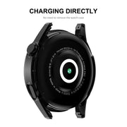 For Huawei Watch GT 3 46mm ENKAY Matte PC Frame + Tempered Glass Protector Case(Dark Green)