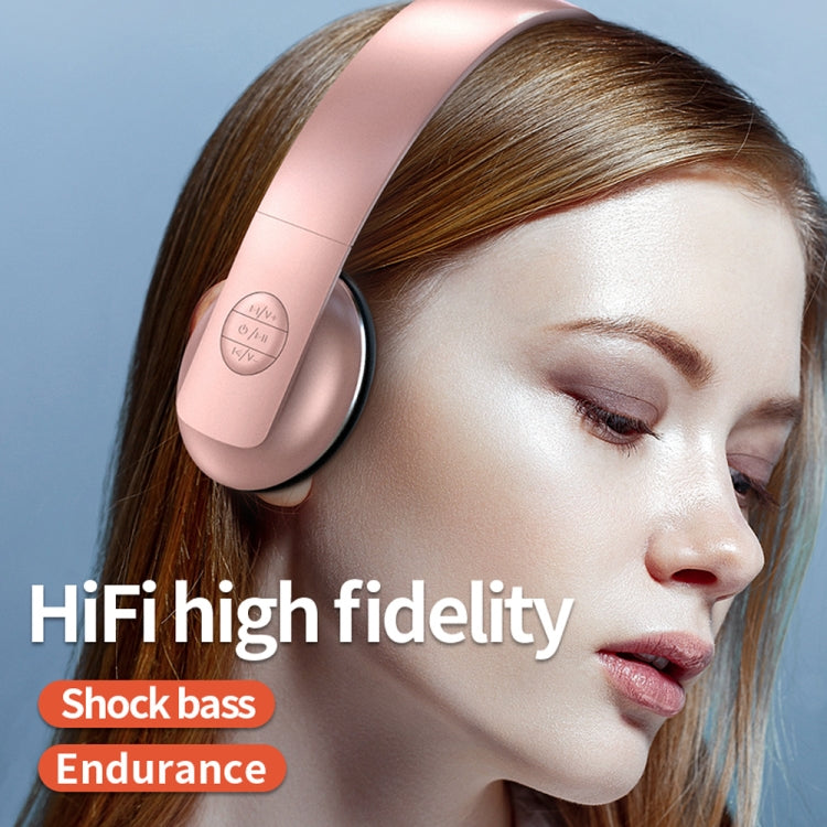 A50 Bass Stereo Wireless Bluetooth HIFI Headset with Mic(White)