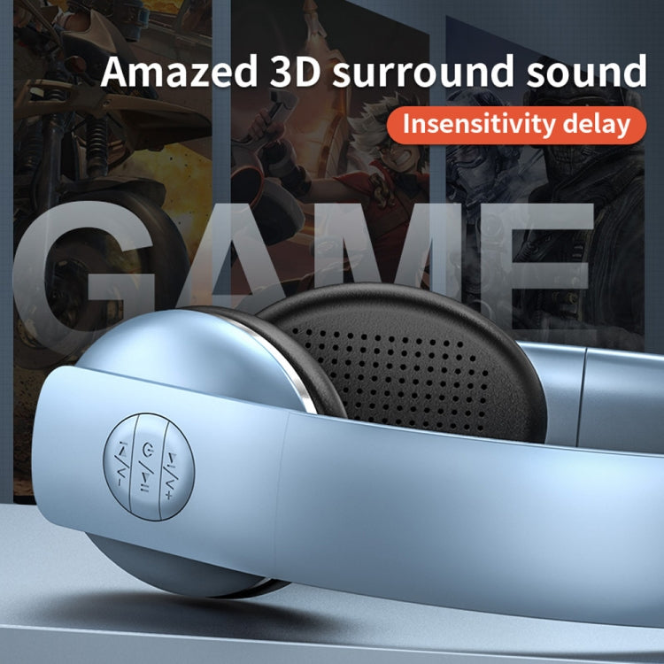 A50 Bass Stereo Wireless Bluetooth HIFI Headset with Mic(White)
