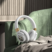 A51 USB Charging Wireless Bluetooth HIFI Stereo Headset with Mic(White)