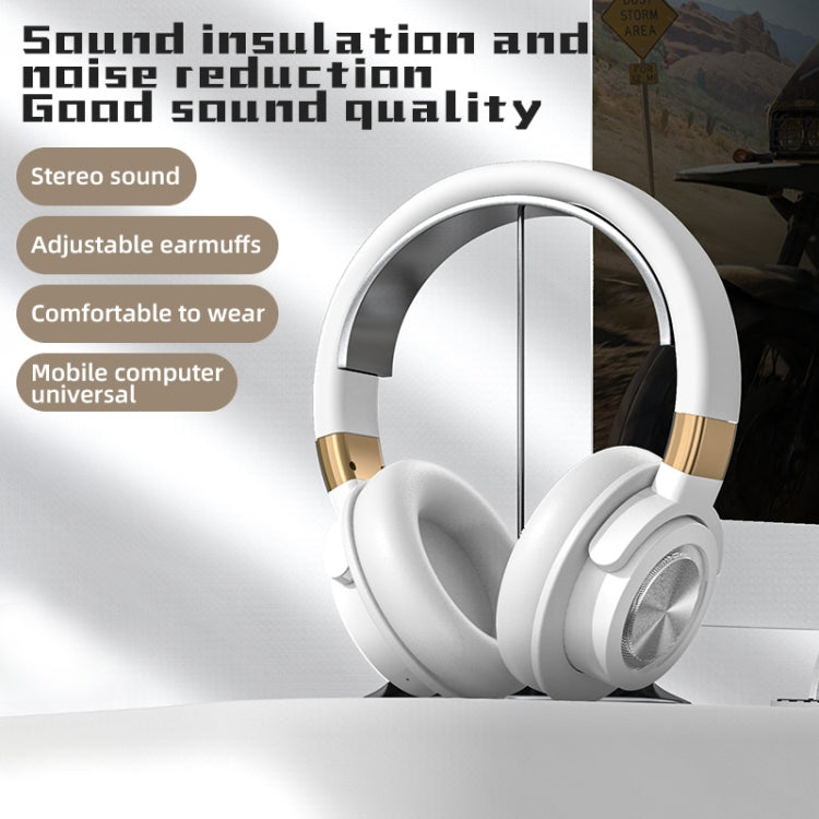 A51 USB Charging Wireless Bluetooth HIFI Stereo Headset with Mic(Pink)