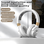 A51 USB Charging Wireless Bluetooth HIFI Stereo Headset with Mic(Pink)