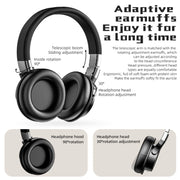 A51 USB Charging Wireless Bluetooth HIFI Stereo Headset with Mic(Pink)