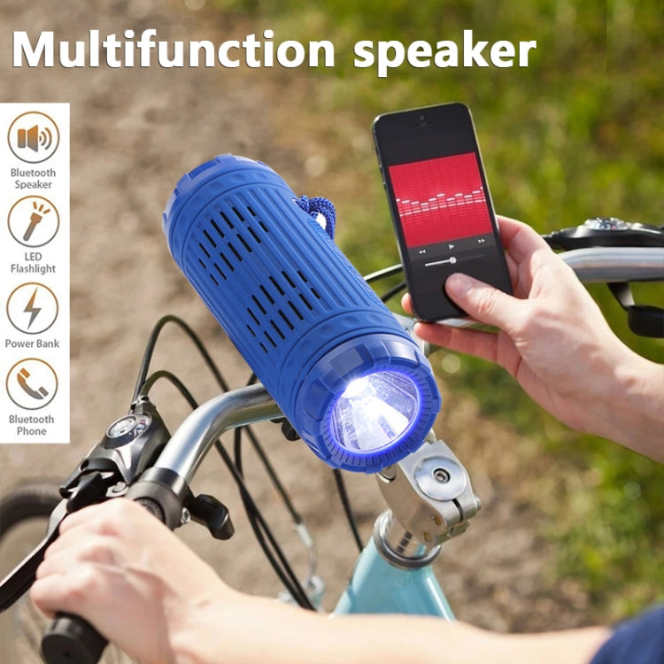 T&G TG312 LED Outdoor Portable Multifunctional Wireless Bluetooth Speaker(Black)