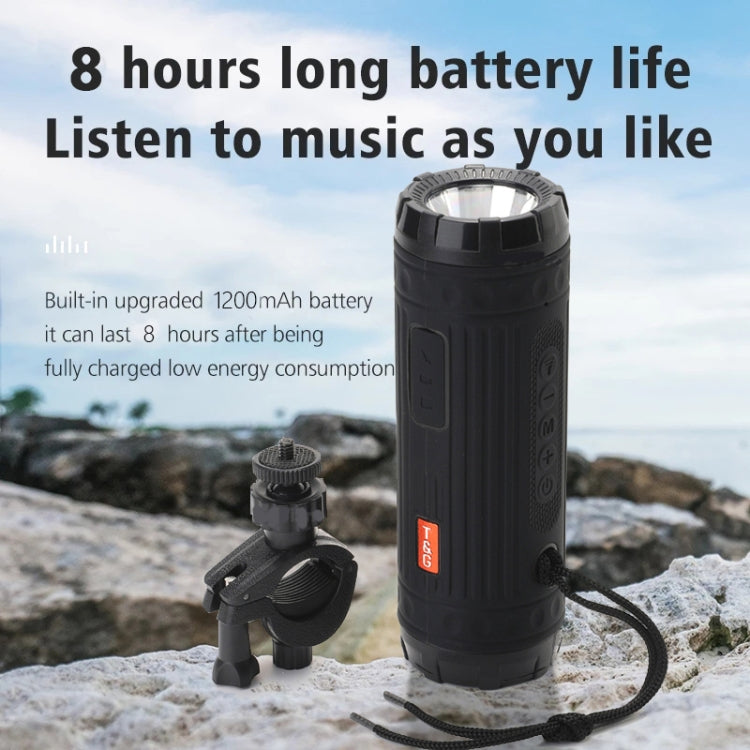 T&G TG312 LED Outdoor Portable Multifunctional Wireless Bluetooth Speaker(Green)
