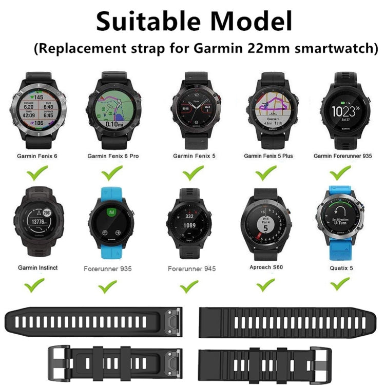 Compatible with Garmin Approach s60 Silicone Watch Band(Black)