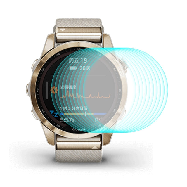 10 PCS Compatible with Garmin Fenix 7S ENKAY 0.2mm 9H Tempered Glass Screen Protector Watch Film