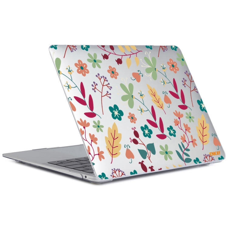 ENKAY Flower Series Pattern Laotop Protective Crystal Case For MacBook Pro 15.4 inch A1707 / A1990(Spring)