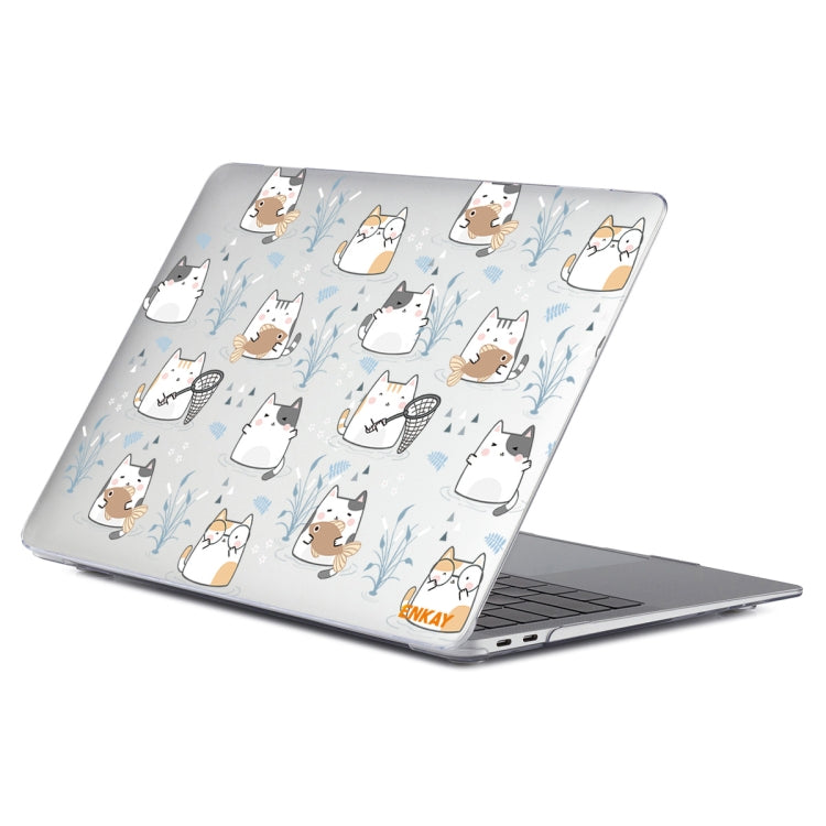 ENKAY Animal Series Pattern Laotop Protective Crystal Case For MacBook Pro 15.4 inch A1707 / A1990(Cute Cat)