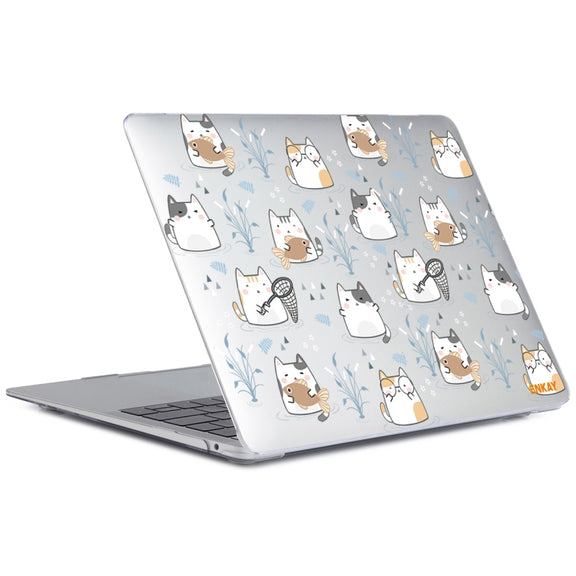 ENKAY Animal Series Pattern Laotop Protective Crystal Case For MacBook Pro 15.4 inch A1707 / A1990(Cute Cat)