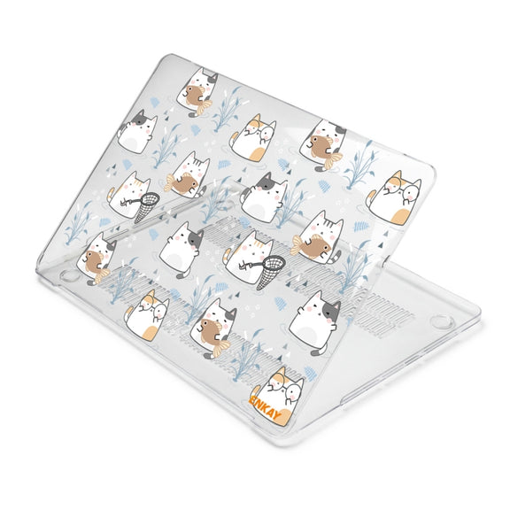 ENKAY Animal Series Pattern Laotop Protective Crystal Case For MacBook Pro 15.4 inch A1707 / A1990(Cute Cat)