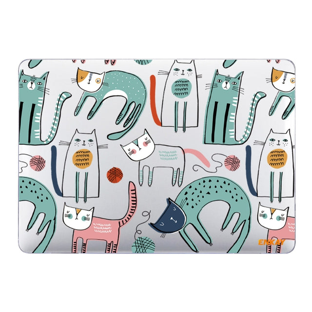ENKAY Animal Series Pattern Laotop Protective Crystal Case For MacBook Pro 16 inch A2141(Thin Cat)